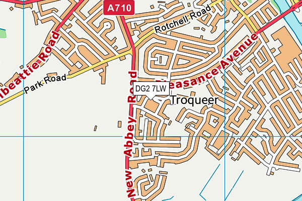DG2 7LW map - OS VectorMap District (Ordnance Survey) DG2 7LW map - OS VectorMap District (Ordnance Survey)