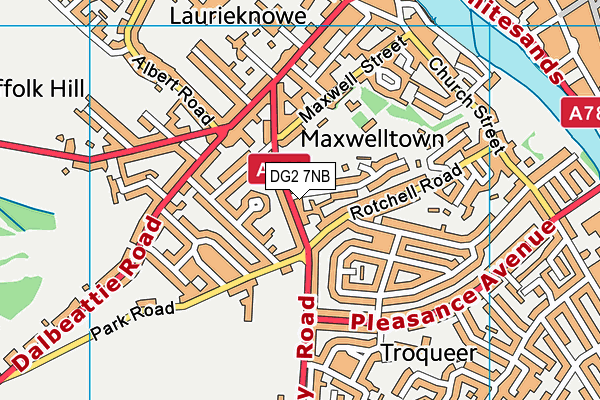 DG2 7NB map - OS VectorMap District (Ordnance Survey)