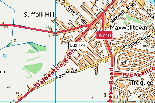 DG2 7PH map - OS VectorMap District (Ordnance Survey)