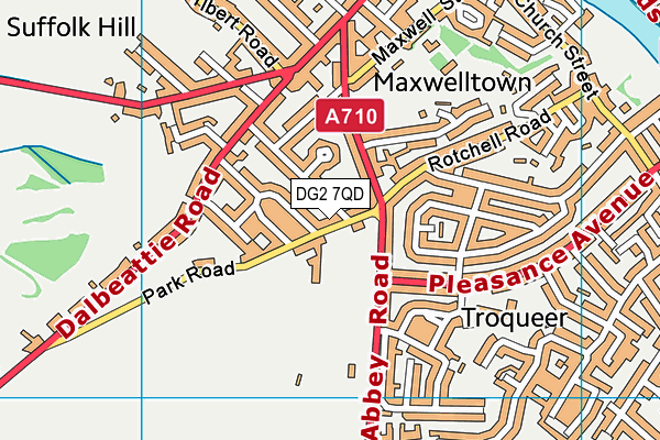 DG2 7QD map - OS VectorMap District (Ordnance Survey) DG2 7QD map - OS VectorMap District (Ordnance Survey)