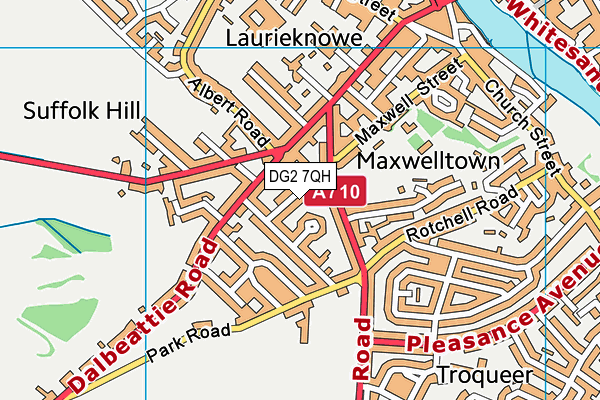DG2 7QH map - OS VectorMap District (Ordnance Survey) DG2 7QH map - OS VectorMap District (Ordnance Survey)