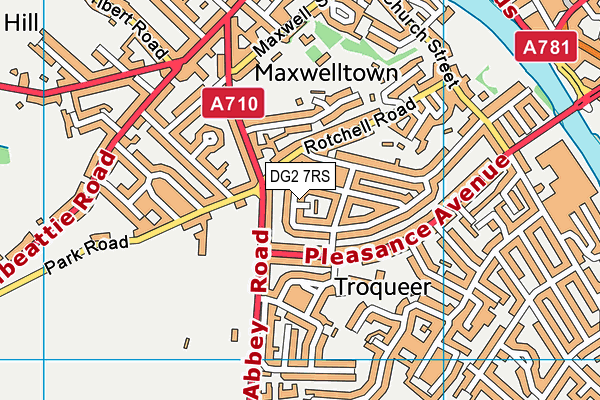 DG2 7RS map - OS VectorMap District (Ordnance Survey) DG2 7RS map - OS VectorMap District (Ordnance Survey)