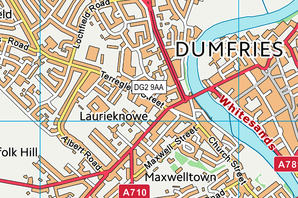 DG2 9AA map - OS VectorMap District (Ordnance Survey) DG2 9AA map - OS VectorMap District (Ordnance Survey)