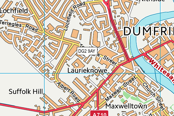 DG2 9AY map - OS VectorMap District (Ordnance Survey) DG2 9AY map - OS VectorMap District (Ordnance Survey)