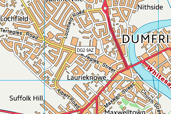 DG2 9AZ map - OS VectorMap District (Ordnance Survey) DG2 9AZ map - OS VectorMap District (Ordnance Survey)