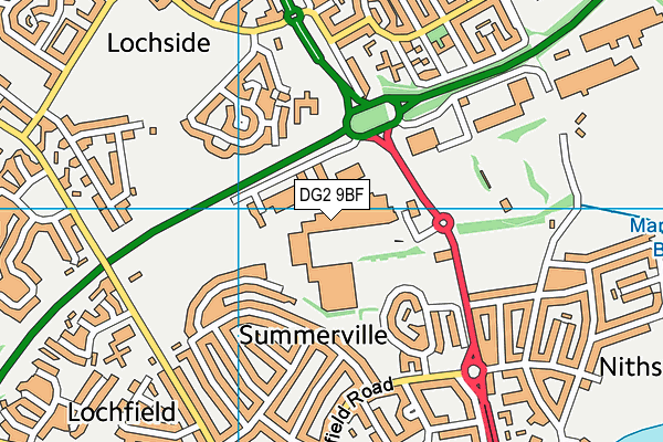 DG2 9BF map - OS VectorMap District (Ordnance Survey) DG2 9BF map - OS VectorMap District (Ordnance Survey)