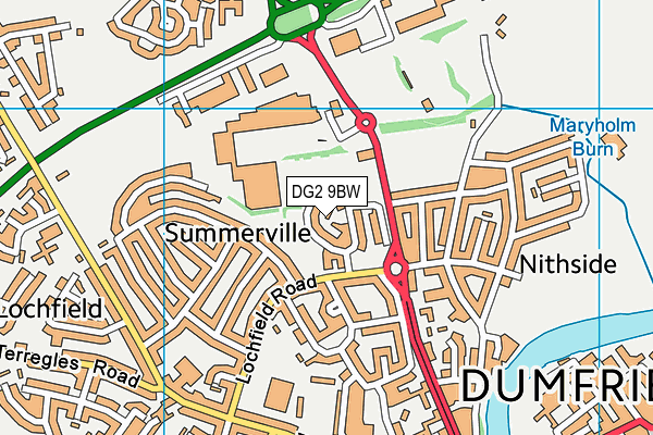 DG2 9BW map - OS VectorMap District (Ordnance Survey) DG2 9BW map - OS VectorMap District (Ordnance Survey)