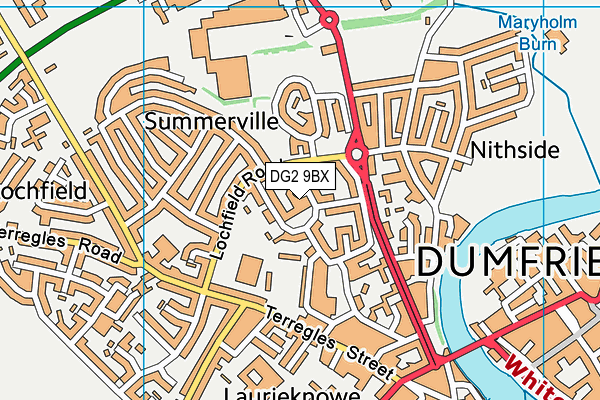 DG2 9BX map - OS VectorMap District (Ordnance Survey) DG2 9BX map - OS VectorMap District (Ordnance Survey)