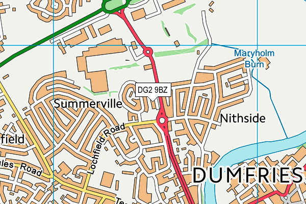 DG2 9BZ map - OS VectorMap District (Ordnance Survey) DG2 9BZ map - OS VectorMap District (Ordnance Survey)