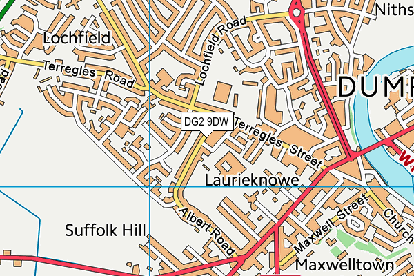 DG2 9DW map - OS VectorMap District (Ordnance Survey) DG2 9DW map - OS VectorMap District (Ordnance Survey)