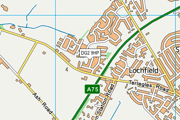 DG2 9HP map - OS VectorMap District (Ordnance Survey)