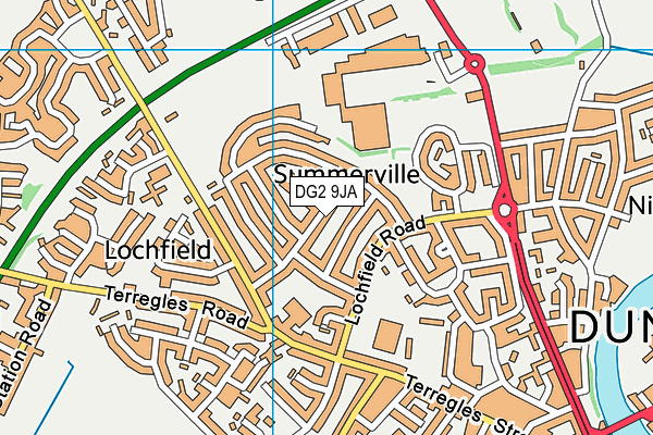 DG2 9JA map - OS VectorMap District (Ordnance Survey) DG2 9JA map - OS VectorMap District (Ordnance Survey)