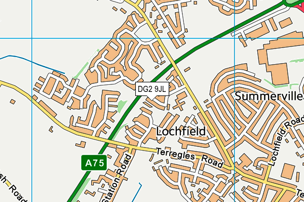 DG2 9JL map - OS VectorMap District (Ordnance Survey) DG2 9JL map - OS VectorMap District (Ordnance Survey)