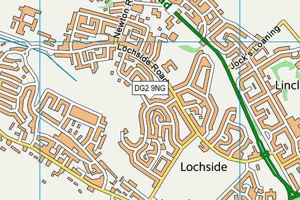 DG2 9NG map - OS VectorMap District (Ordnance Survey) DG2 9NG map - OS VectorMap District (Ordnance Survey)