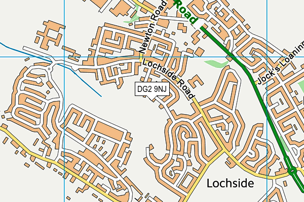 DG2 9NJ map - OS VectorMap District (Ordnance Survey) DG2 9NJ map - OS VectorMap District (Ordnance Survey)