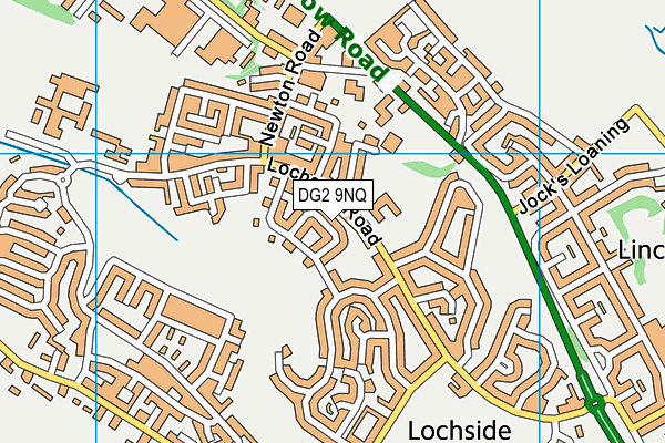 DG2 9NQ map - OS VectorMap District (Ordnance Survey) DG2 9NQ map - OS VectorMap District (Ordnance Survey)