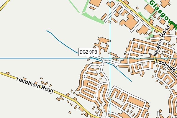 DG2 9PB map - OS VectorMap District (Ordnance Survey) DG2 9PB map - OS VectorMap District (Ordnance Survey)