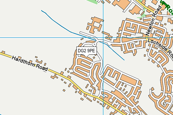 DG2 9PE map - OS VectorMap District (Ordnance Survey) DG2 9PE map - OS VectorMap District (Ordnance Survey)