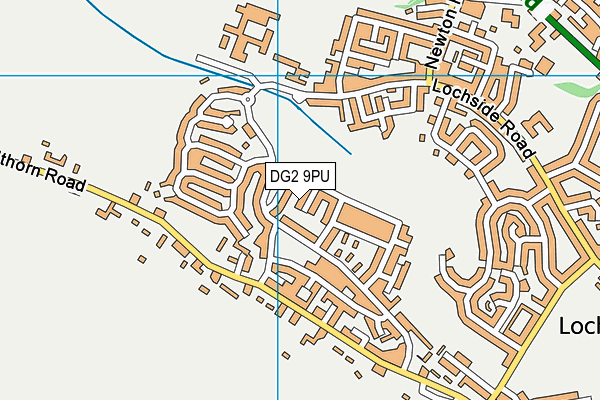 DG2 9PU map - OS VectorMap District (Ordnance Survey)