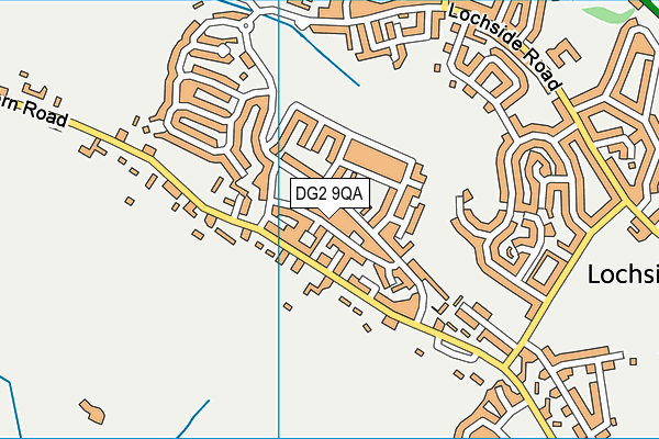 DG2 9QA map - OS VectorMap District (Ordnance Survey) DG2 9QA map - OS VectorMap District (Ordnance Survey)
