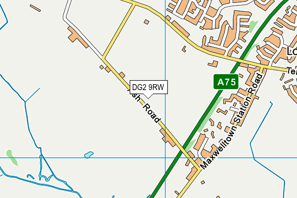 DG2 9RW map - OS VectorMap District (Ordnance Survey)