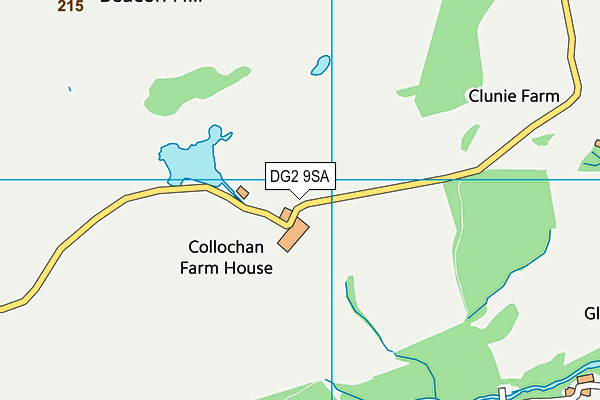 DG2 9SA map - OS VectorMap District (Ordnance Survey) DG2 9SA map - OS VectorMap District (Ordnance Survey)