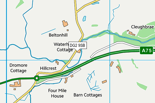 DG2 9SB map - OS VectorMap District (Ordnance Survey) DG2 9SB map - OS VectorMap District (Ordnance Survey)
