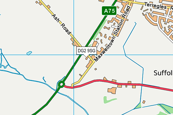 DG2 9SG map - OS VectorMap District (Ordnance Survey) DG2 9SG map - OS VectorMap District (Ordnance Survey)