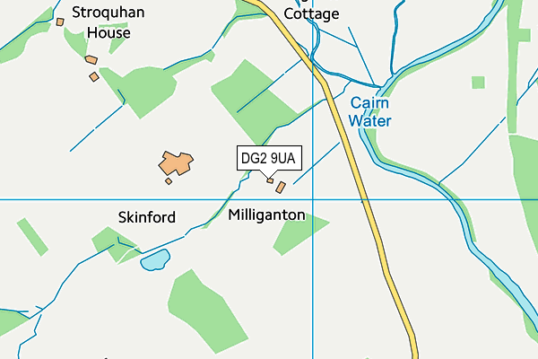 DG2 9UA map - OS VectorMap District (Ordnance Survey) DG2 9UA map - OS VectorMap District (Ordnance Survey)