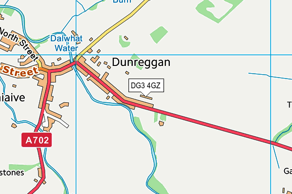 DG3 4GZ map - OS VectorMap District (Ordnance Survey)