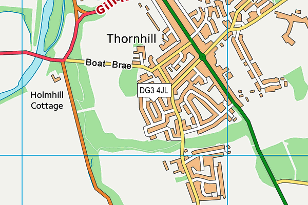 DG3 4JL map - OS VectorMap District (Ordnance Survey)