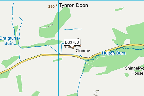 DG3 4JU map - OS VectorMap District (Ordnance Survey)