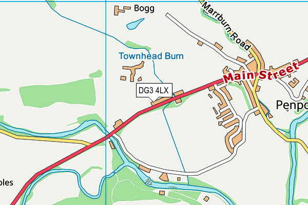 DG3 4LX map - OS VectorMap District (Ordnance Survey)