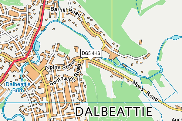 DG5 4HS map - OS VectorMap District (Ordnance Survey) DG5 4HS map - OS VectorMap District (Ordnance Survey)