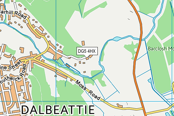 DG5 4HX map - OS VectorMap District (Ordnance Survey) DG5 4HX map - OS VectorMap District (Ordnance Survey)