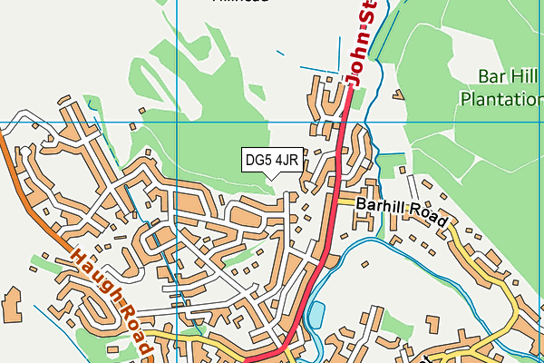 DG5 4JR map - OS VectorMap District (Ordnance Survey) DG5 4JR map - OS VectorMap District (Ordnance Survey)