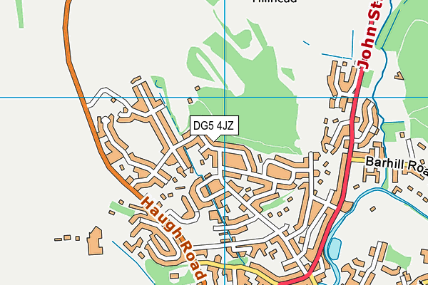 DG5 4JZ map - OS VectorMap District (Ordnance Survey) DG5 4JZ map - OS VectorMap District (Ordnance Survey)