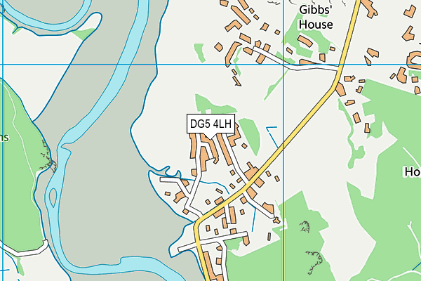 DG5 4LH map - OS VectorMap District (Ordnance Survey) DG5 4LH map - OS VectorMap District (Ordnance Survey)