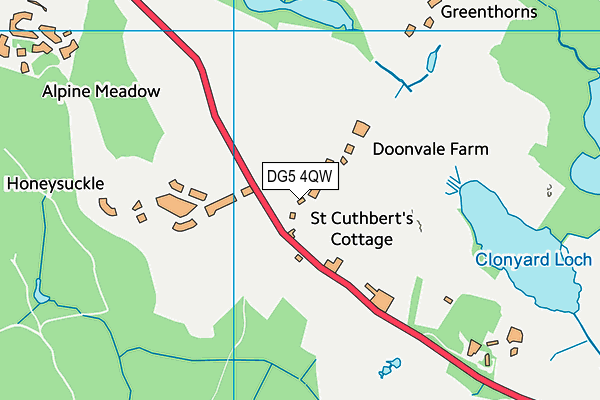 DG5 4QW map - OS VectorMap District (Ordnance Survey) DG5 4QW map - OS VectorMap District (Ordnance Survey)