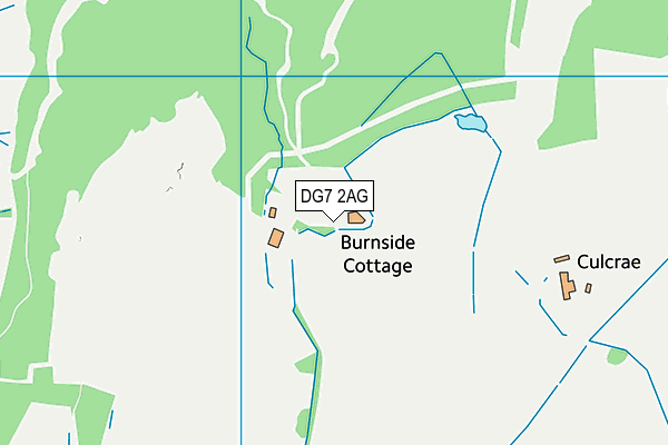 DG7 2AG map - OS VectorMap District (Ordnance Survey) DG7 2AG map - OS VectorMap District (Ordnance Survey)