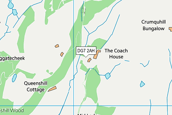 DG7 2AH map - OS VectorMap District (Ordnance Survey) DG7 2AH map - OS VectorMap District (Ordnance Survey)