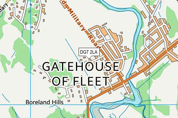 DG7 2LA map - OS VectorMap District (Ordnance Survey) DG7 2LA map - OS VectorMap District (Ordnance Survey)