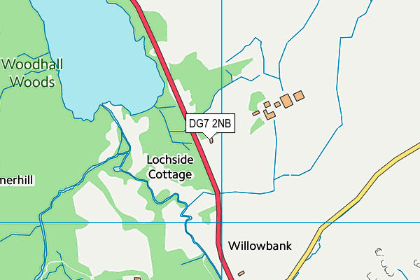 DG7 2NB map - OS VectorMap District (Ordnance Survey)