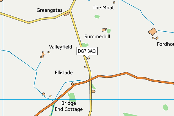 DG7 3AQ map - OS VectorMap District (Ordnance Survey) DG7 3AQ map - OS VectorMap District (Ordnance Survey)