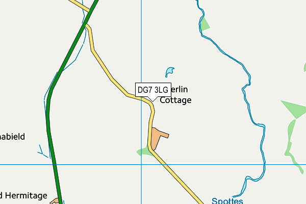 DG7 3LG map - OS VectorMap District (Ordnance Survey)