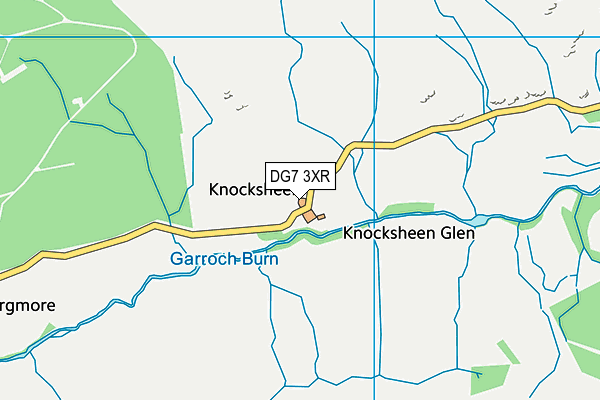 DG7 3XR map - OS VectorMap District (Ordnance Survey) DG7 3XR map - OS VectorMap District (Ordnance Survey)