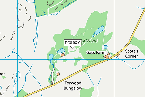 DG8 0QY map - OS VectorMap District (Ordnance Survey) DG8 0QY map - OS VectorMap District (Ordnance Survey)