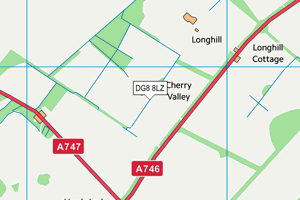 DG8 8LZ map - OS VectorMap District (Ordnance Survey) DG8 8LZ map - OS VectorMap District (Ordnance Survey)