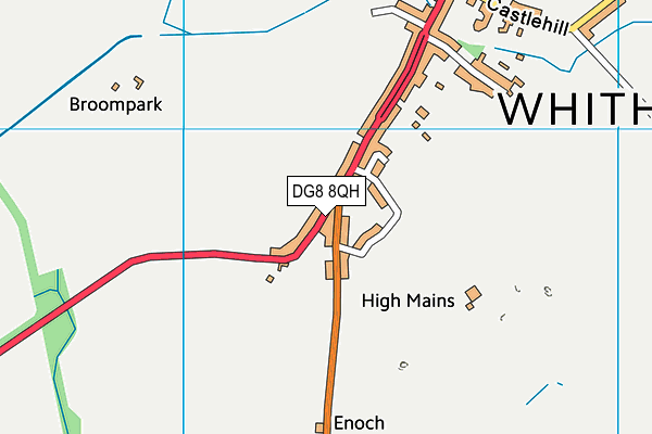 DG8 8QH map - OS VectorMap District (Ordnance Survey) DG8 8QH map - OS VectorMap District (Ordnance Survey)