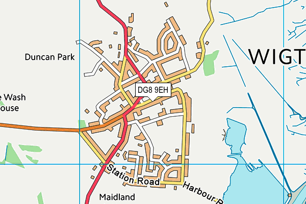 DG8 9EH map - OS VectorMap District (Ordnance Survey) DG8 9EH map - OS VectorMap District (Ordnance Survey)